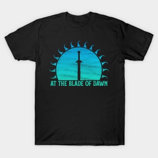 At the Blade of Dawn (Ocean): Fantasy Design T-Shirt